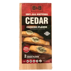 B & B Cedar Grilling Planks - Twin Pack