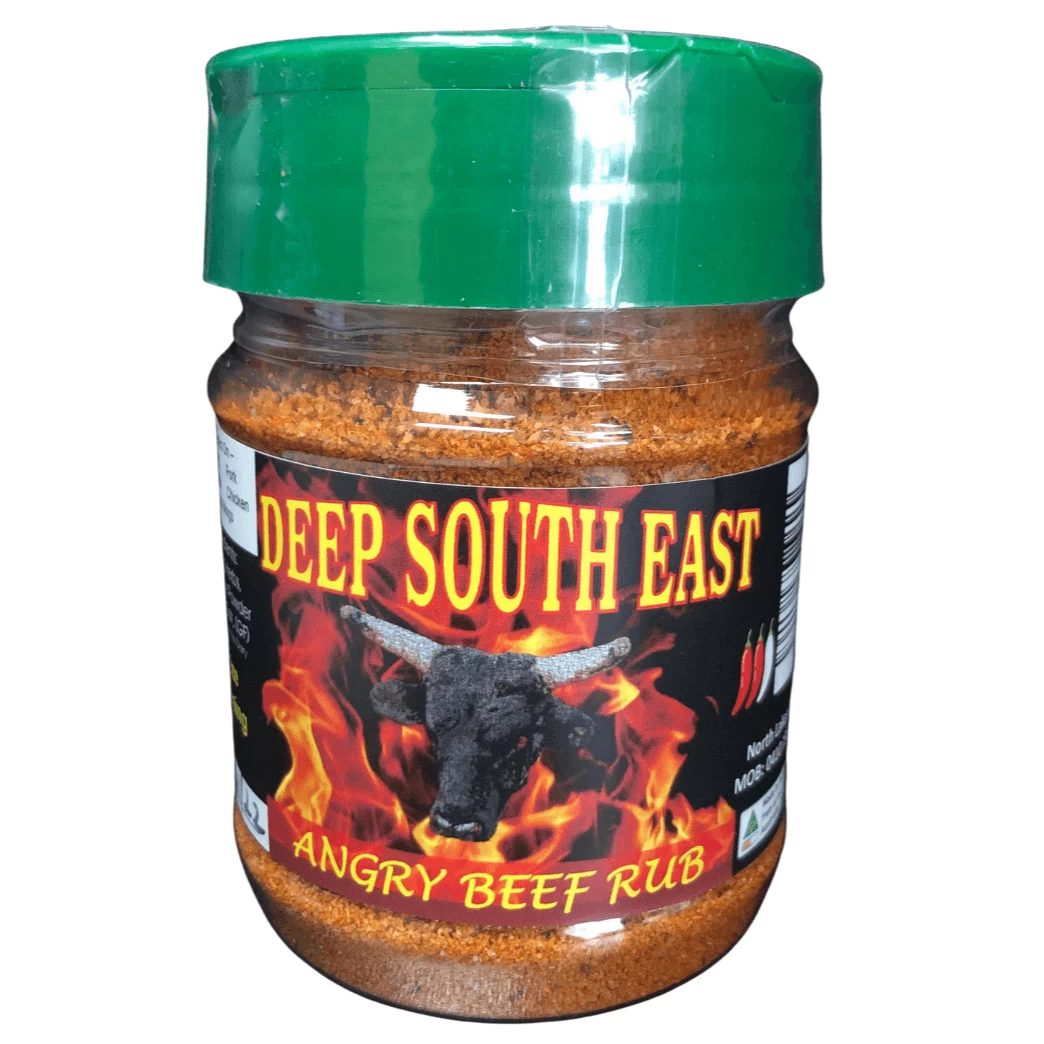 Deep South East 'Angry Beef' Rub 160g 3 Deep South East 'Angry Beef' Rub 160g