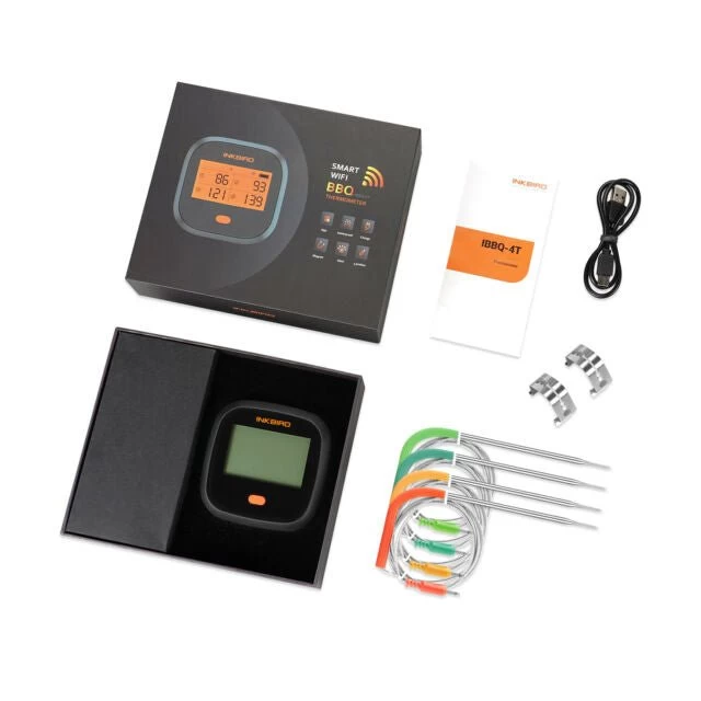 Inkbird Wireless Wifi BBQ Thermometer, 4 Probes - NEW STOCK ARRIVING SOON 4 Inkbird Wireless Wifi BBQ Thermometer, 4 Probes - NEW STOCK ARRIVING SOON - Image 2