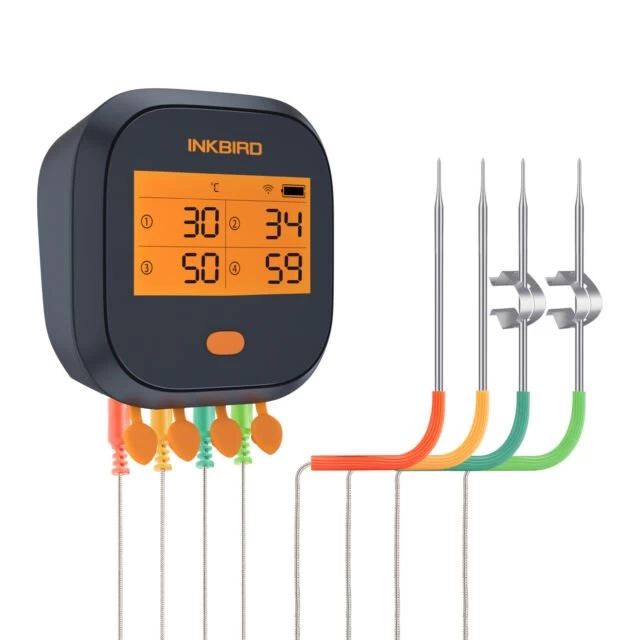 Inkbird Wireless Wifi BBQ Thermometer, 4 Probes - NEW STOCK ARRIVING SOON 3 Inkbird Wireless Wifi BBQ Thermometer, 4 Probes - NEW STOCK ARRIVING SOON