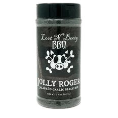 Loot N' Booty 'Jolly Roger' Jalapeno Garlic Black Rub 14oz