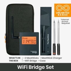 MeatStick Smart Wireless Thermometer - Wifi Bridge Set