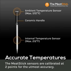 MeatStick Smart Wireless Thermometer - Wifi Bridge Set -BBQ Shop meatstick smart wireless thermometer wifi bridge set 650728